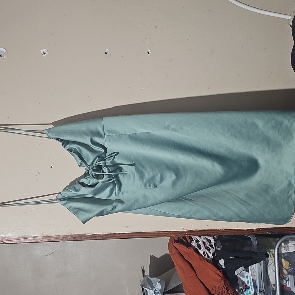 Top Shop Size 14 Mint Green Dress